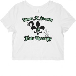 Ladies Slim Fit Crop Top Tee