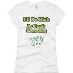 Ladies Slim Fit Basic Promo Jersey Tee