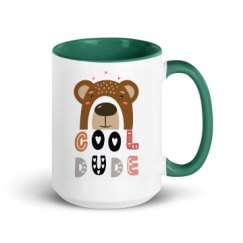 15oz Ceramic Mug with Color Inside