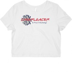 Ladies Slim Fit Crop Top Tee