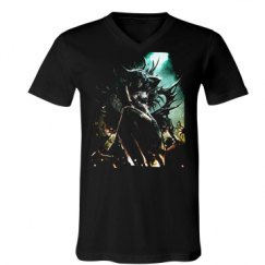 Unisex V-Neck Jersey Tee