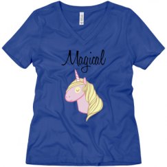 Ladies Relaxed Fit V-Neck Tee