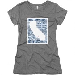 Ladies Slim Fit Super Soft Triblend Tee