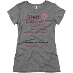 Ladies Slim Fit Super Soft Triblend Tee