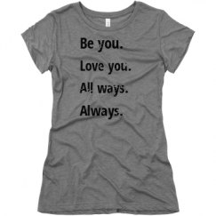 Ladies Slim Fit Super Soft Triblend Tee