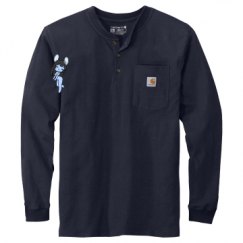 Unisex Carhartt Long Sleeve Henley Tee 