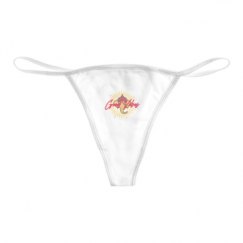 Basic White Thong Underwear