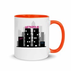 11oz Ceramic Mug with Color Inside