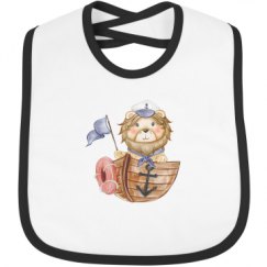 Infant Contrast Trim Bib