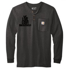 Unisex Carhartt Long Sleeve Henley Tee 