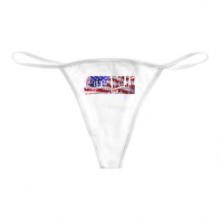 Basic White Thong Underwear