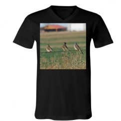 Unisex V-Neck Jersey Tee