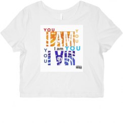 Ladies Slim Fit Crop Top Tee