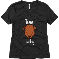 Ladies Relaxed Fit Super Soft Triblend V-Neck Tee