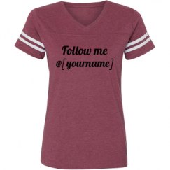 Ladies Relaxed Fit Vintage Sports Tee