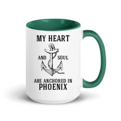 15oz Ceramic Mug with Color Inside