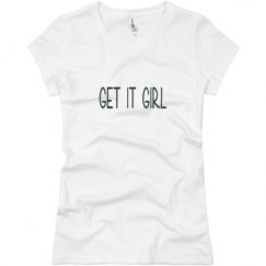 Ladies Slim Fit Basic Promo Jersey Tee