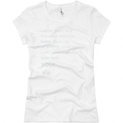 Ladies Slim Fit Basic Promo Jersey Tee