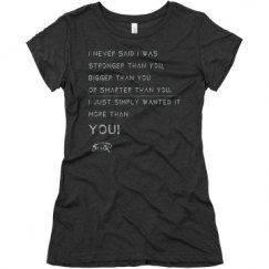 Ladies Slim Fit Super Soft Triblend Tee