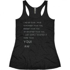 Ladies Slim Fit Super Soft Racerback Triblend Tank