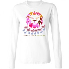 Ladies Relaxed Fit Basic Long Sleeve Tee