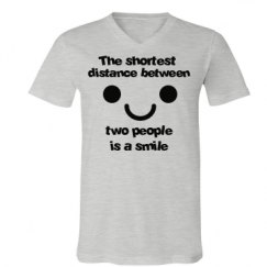 Unisex V-Neck Jersey Tee