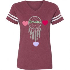 Ladies Relaxed Fit Vintage Sports Tee