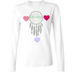 Ladies Relaxed Fit Basic Long Sleeve Tee