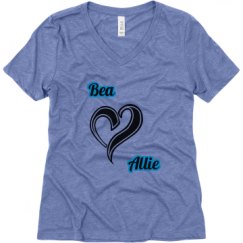 Ladies Relaxed Fit Super Soft Triblend V-Neck Tee