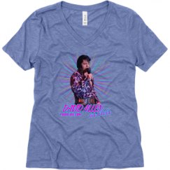 Ladies Relaxed Fit Super Soft Triblend V-Neck Tee