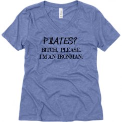 Ladies Relaxed Fit Super Soft Triblend V-Neck Tee