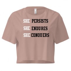 Ladies Festival Cali Crop Top Tee