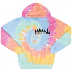 Unisex Tie-Dye Fleece Hoodie
