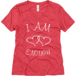 Ladies Relaxed Fit Super Soft Triblend V-Neck Tee