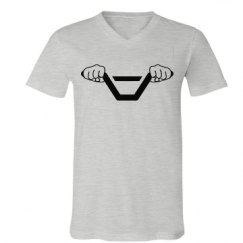 Unisex V-Neck Jersey Tee