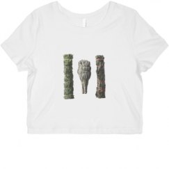 Ladies Slim Fit Crop Top Tee