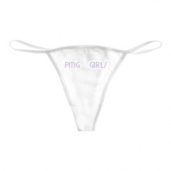 Basic White Thong Underwear