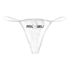 Basic White Thong Underwear