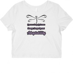 Ladies Slim Fit Crop Top Tee