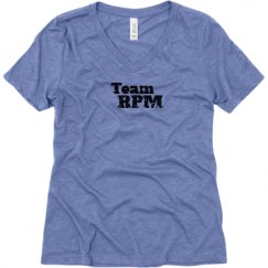 Ladies Relaxed Fit Super Soft Triblend V-Neck Tee