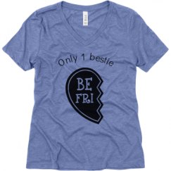 Ladies Relaxed Fit Super Soft Triblend V-Neck Tee