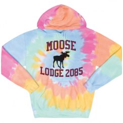 Unisex Tie-Dye Fleece Hoodie
