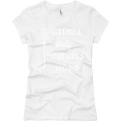 Ladies Slim Fit Basic Promo Jersey Tee