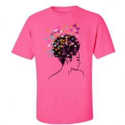 Unisex Ultra Cotton Safety Neon Crewneck Tee