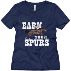 Ladies Relaxed Fit V-Neck Tee