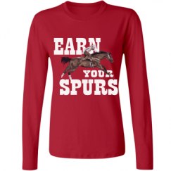 Ladies Relaxed Fit Basic Long Sleeve Tee