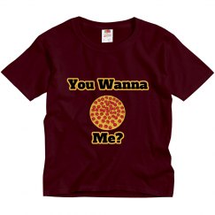 You Wanna Pizza Me (Youth, maroon)