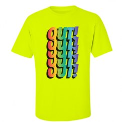 Unisex Ultra Cotton Safety Neon Crewneck Tee