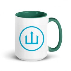 15oz Ceramic Mug with Color Inside