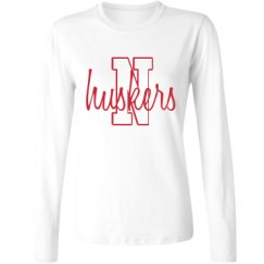 Ladies Relaxed Fit Basic Long Sleeve Tee